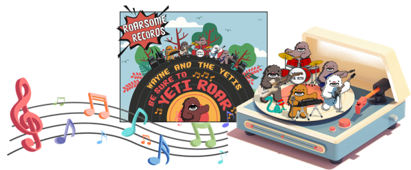 Yeti record player.