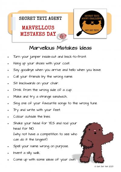 Marvellous Mistakes Ideas